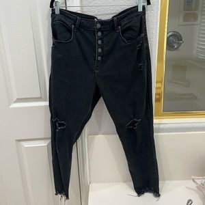 A&F Curve Love Ankle Jean High Rise sz 32/14R